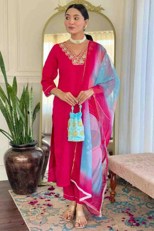 Pink Colour Rayon Slub Stitched Suit SS1113288