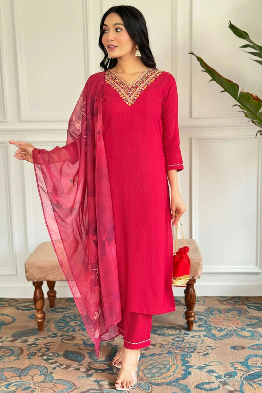 Pink Colour Rayon Stitched Salwar Suit SS1112038