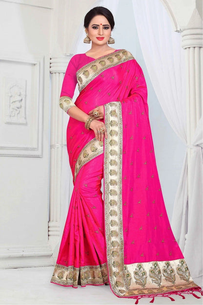 Pink Colour Sana Silk Woven Saree SD1120434