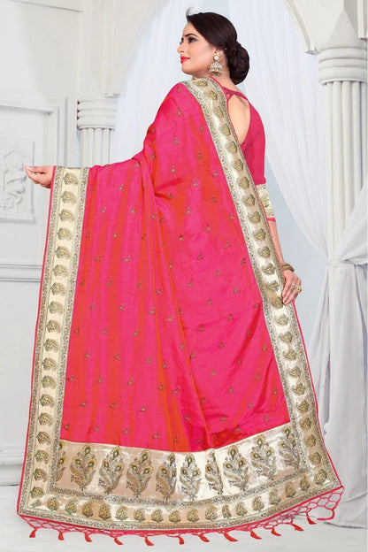 Pink Colour Sana Silk Woven Saree SD1120435 A