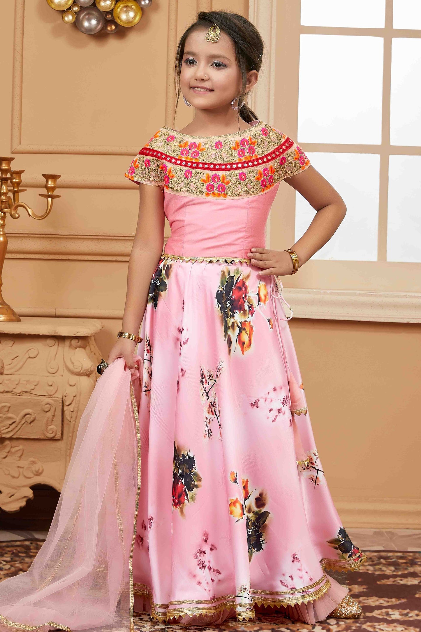Pink Colour Satin Lehenga Choli GW1070755