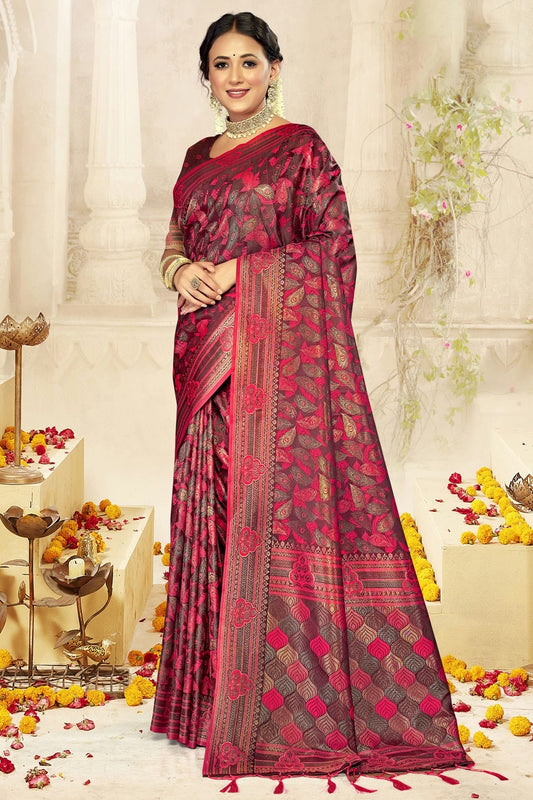Pink Colour Satin Silk Traditional Saree SD1102456