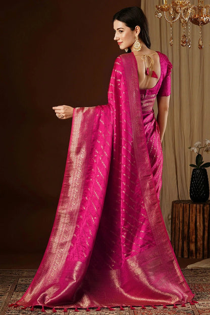 Pink Colour Satin Silk Traditional Saree SD1112145 A