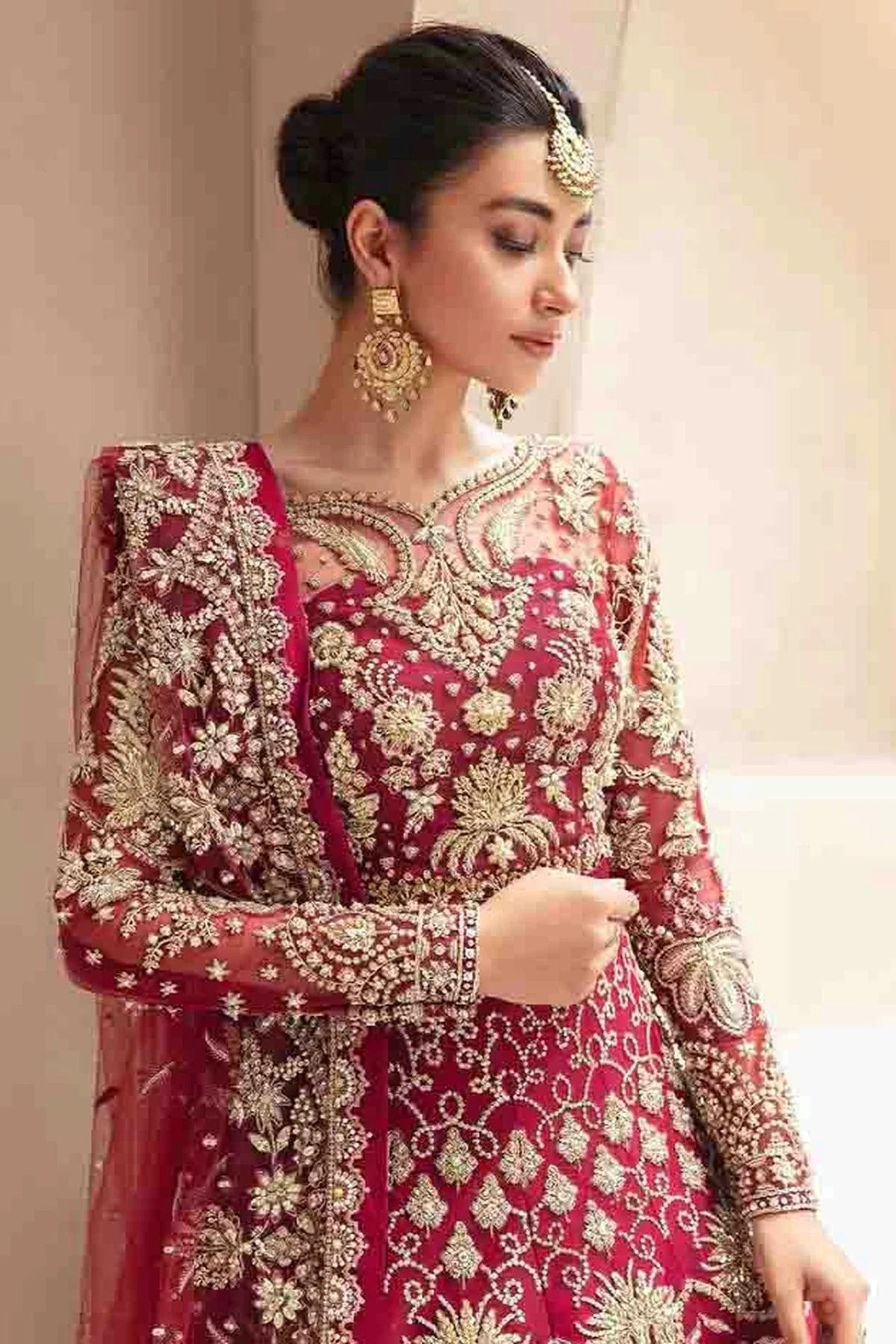 Pink Colour Semi Stitched Butterfly Net Anarkali Suit SM1140698 A