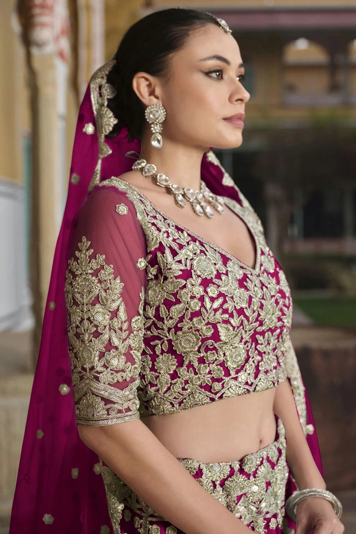 Pink Colour Semi Stitched Butterfly Net Lehenga Choli LC1112509 A