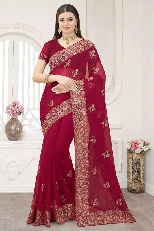 Pink Colour Silk Designer Saree LC1121302