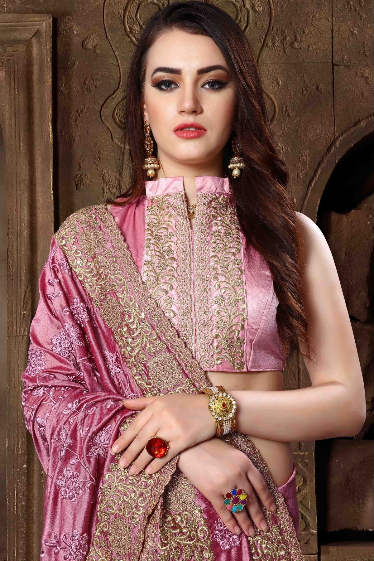 Pink Colour Silk Designer Saree SD1120439 A