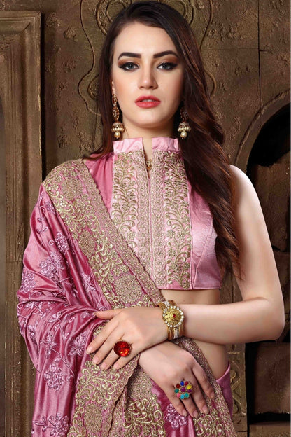 Pink Colour Silk Designer Saree SD1120439 A