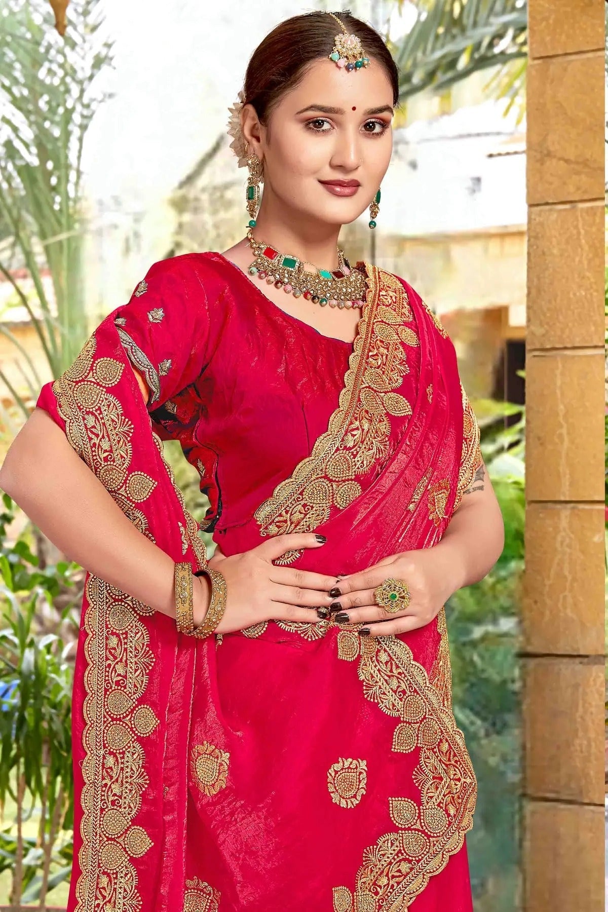 Pink Colour Silk Designer Saree SD1121972 A