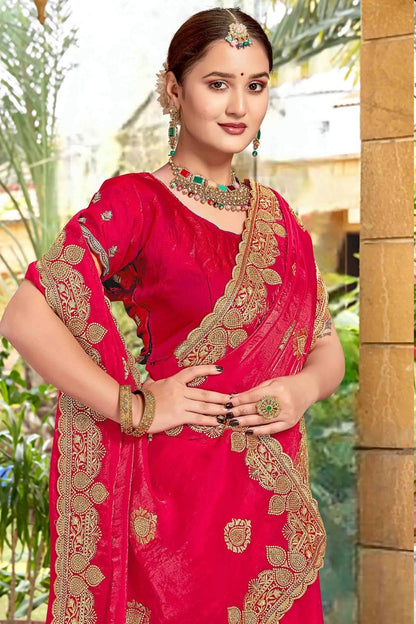 Pink Colour Silk Designer Saree SD1121972 A