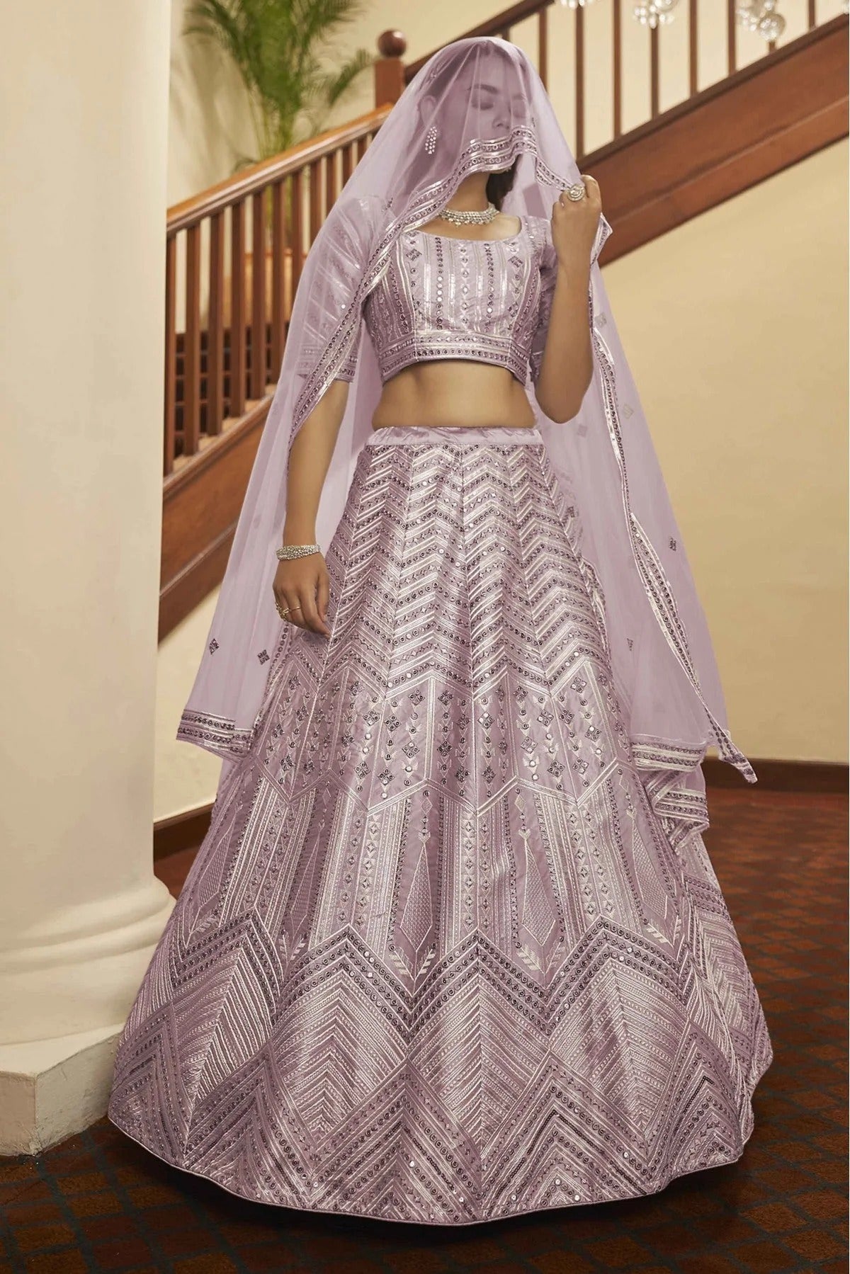 Pink Colour Silk Embroidery Lehenga Choli LC1150093 A