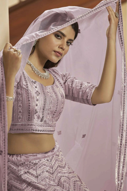 Pink Colour Silk Embroidery Lehenga Choli LC1150093 B