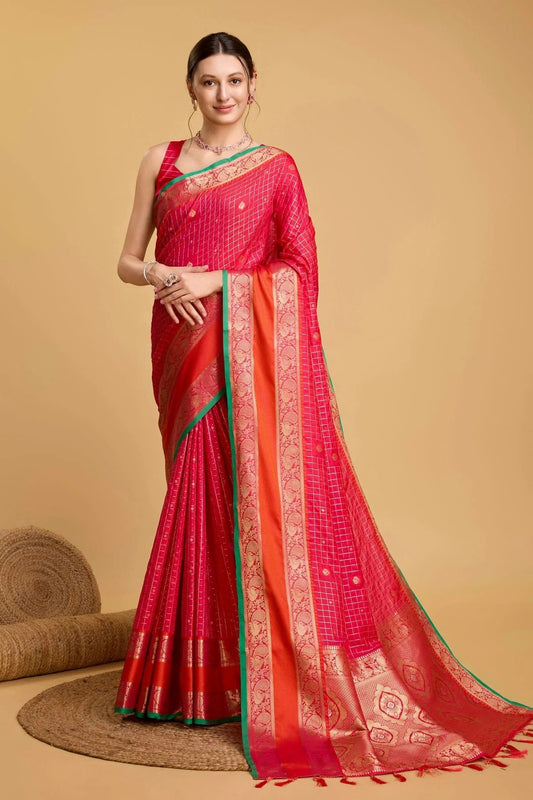 Pink Colour Silk Saree SD1110046