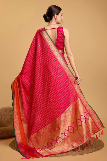 Pink Colour Silk Saree SD1110082 A