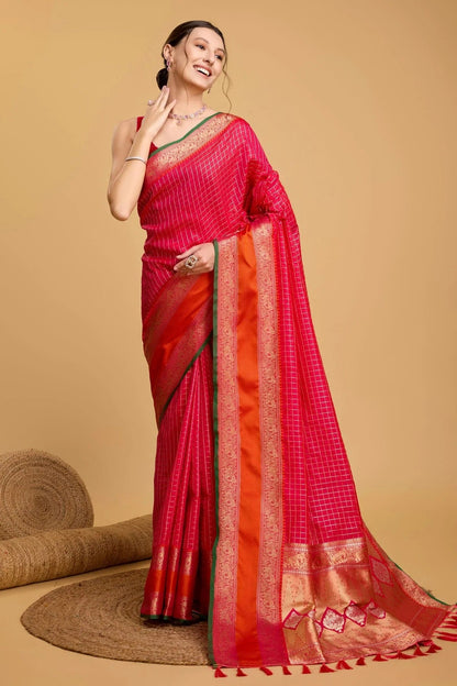 Pink Colour Silk Saree SD1110082