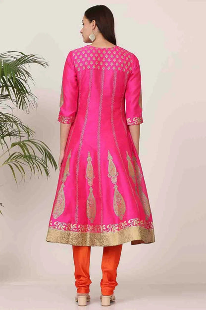 Pink Colour Silk Stitched Suit SS1112906 A