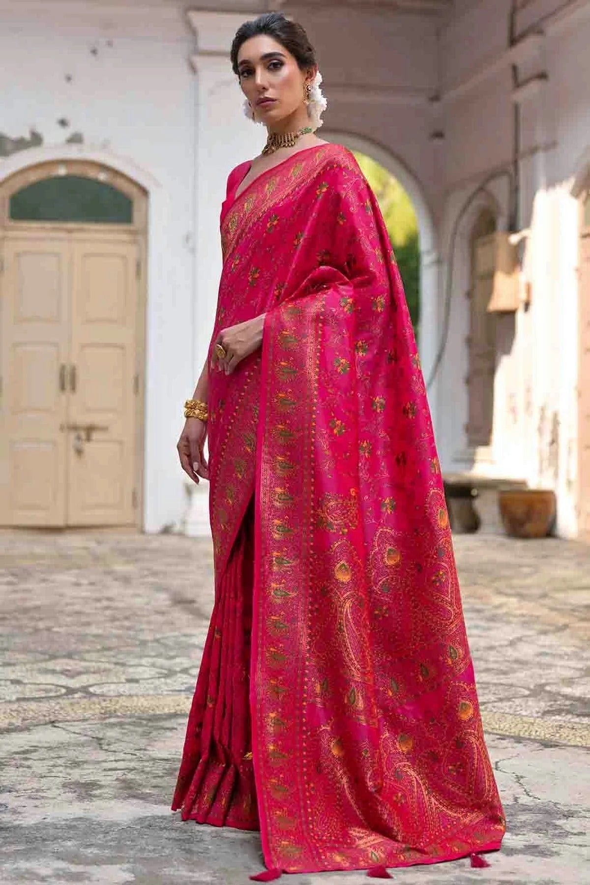 Pink Colour Silk Traditional Saree SD1260050 A