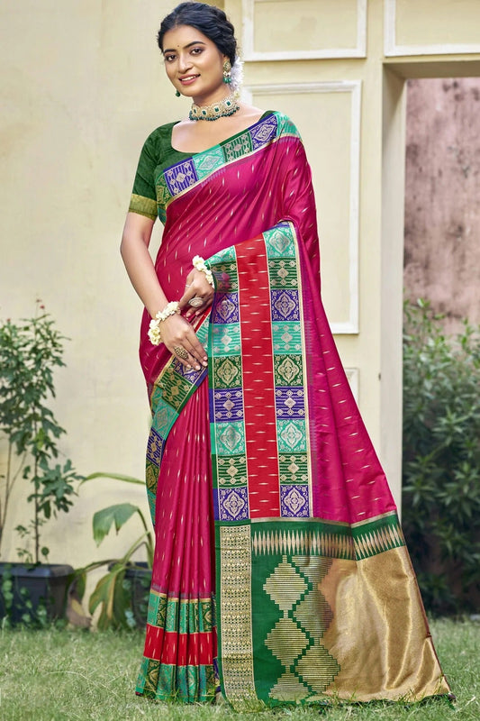 Pink Colour Silk Woven Work Traditional Saree SD1102801