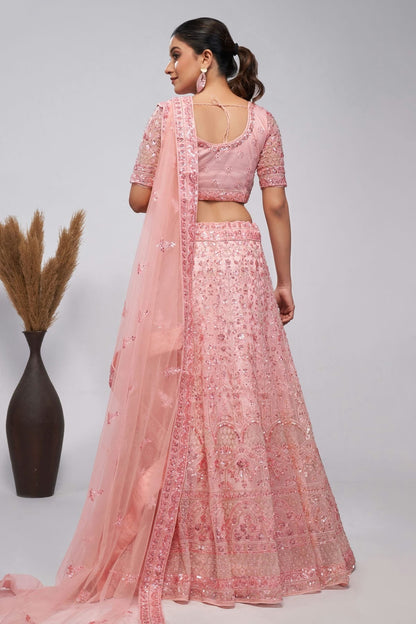 Pink Colour Soft Net Lehenga Choli LC1030007 B