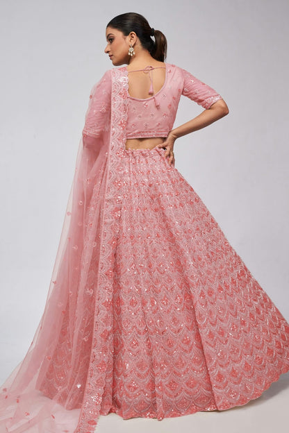 Pink Colour Soft Net Lehenga Choli LC1030018 B