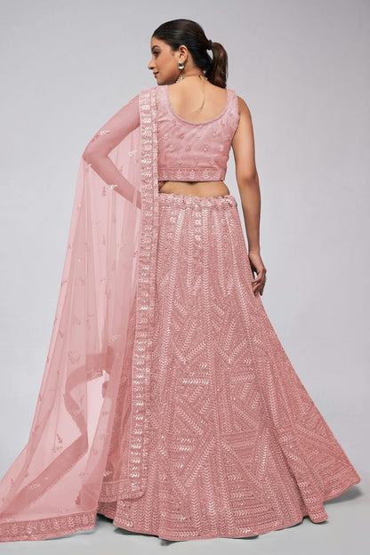 Pink Colour Soft Net Lehenga Choli LC1030035 B