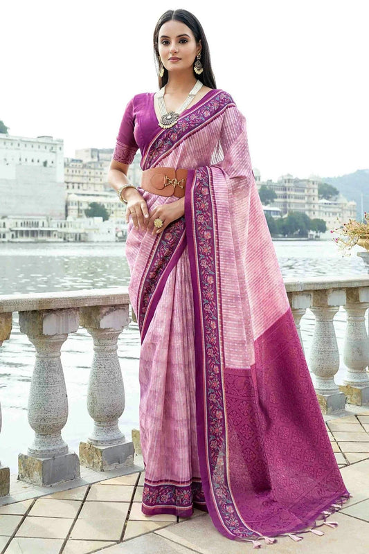 Pink Colour Soft Silk Designer Saree SD1113381