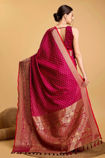 Pink Colour Soft Silk Saree SD1110059 A