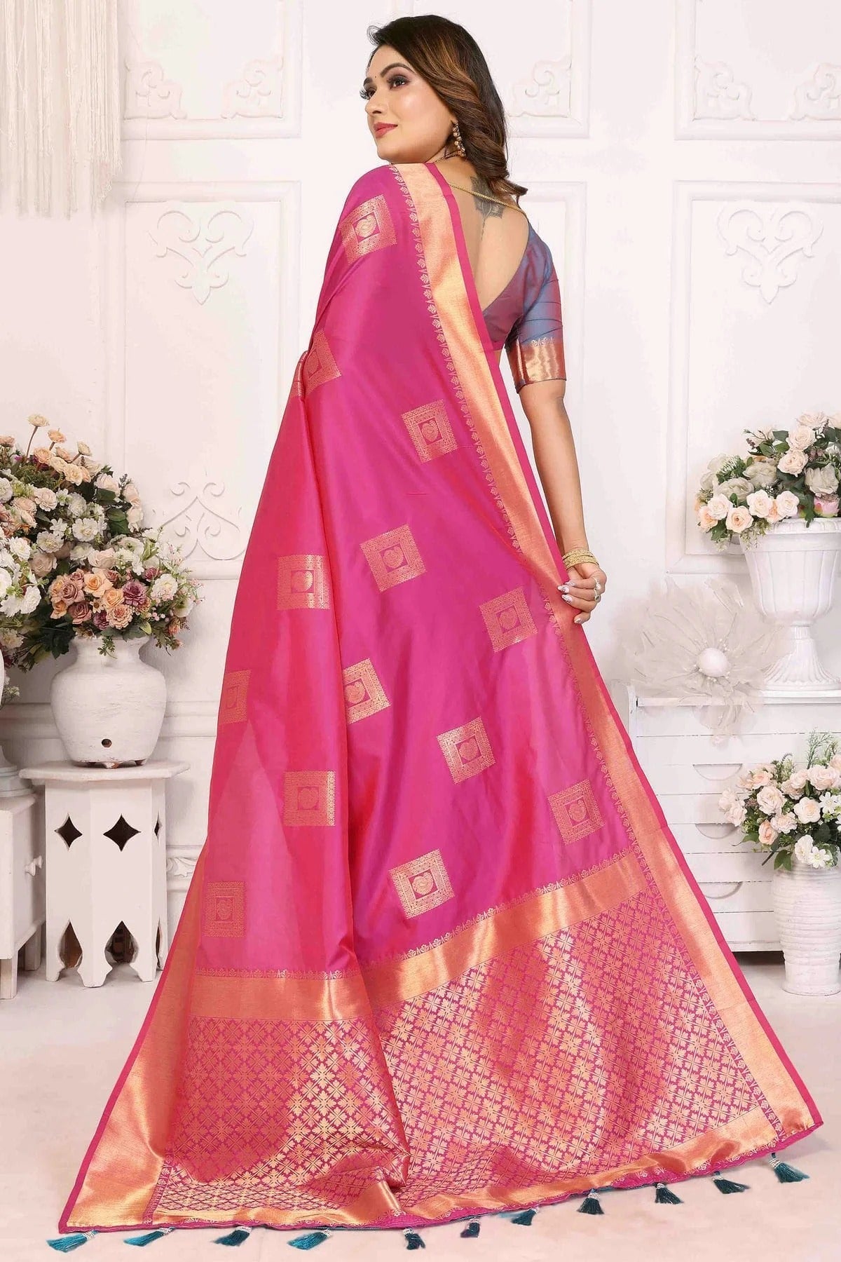 Pink Colour Soft Silk Traditional Saree SD1113102 A