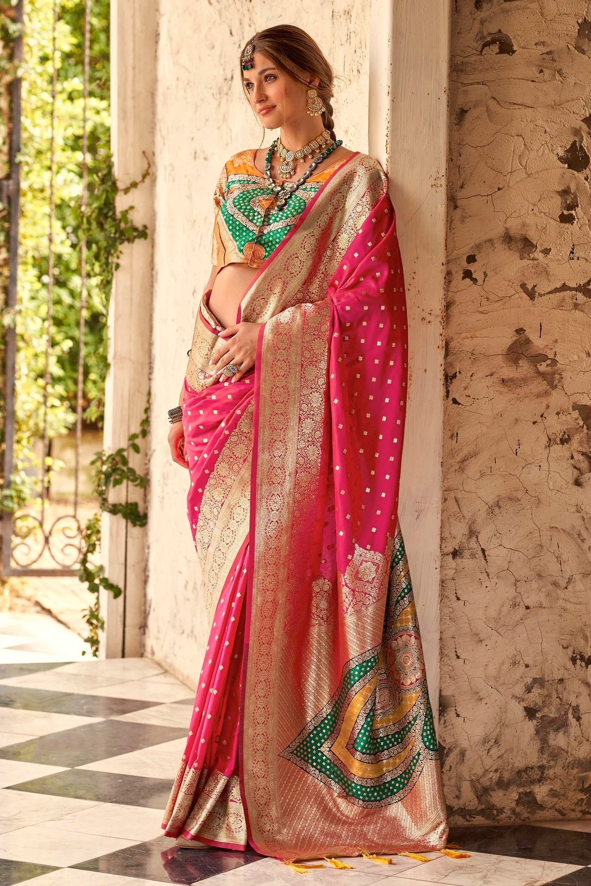 Pink Colour Soft Silk Traditional Saree SD1290160