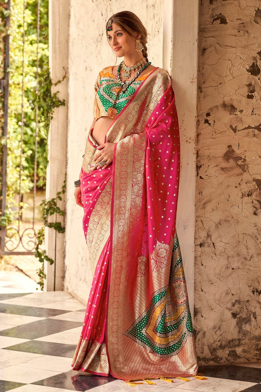 Pink Colour Soft Silk Traditional Saree SD1290160