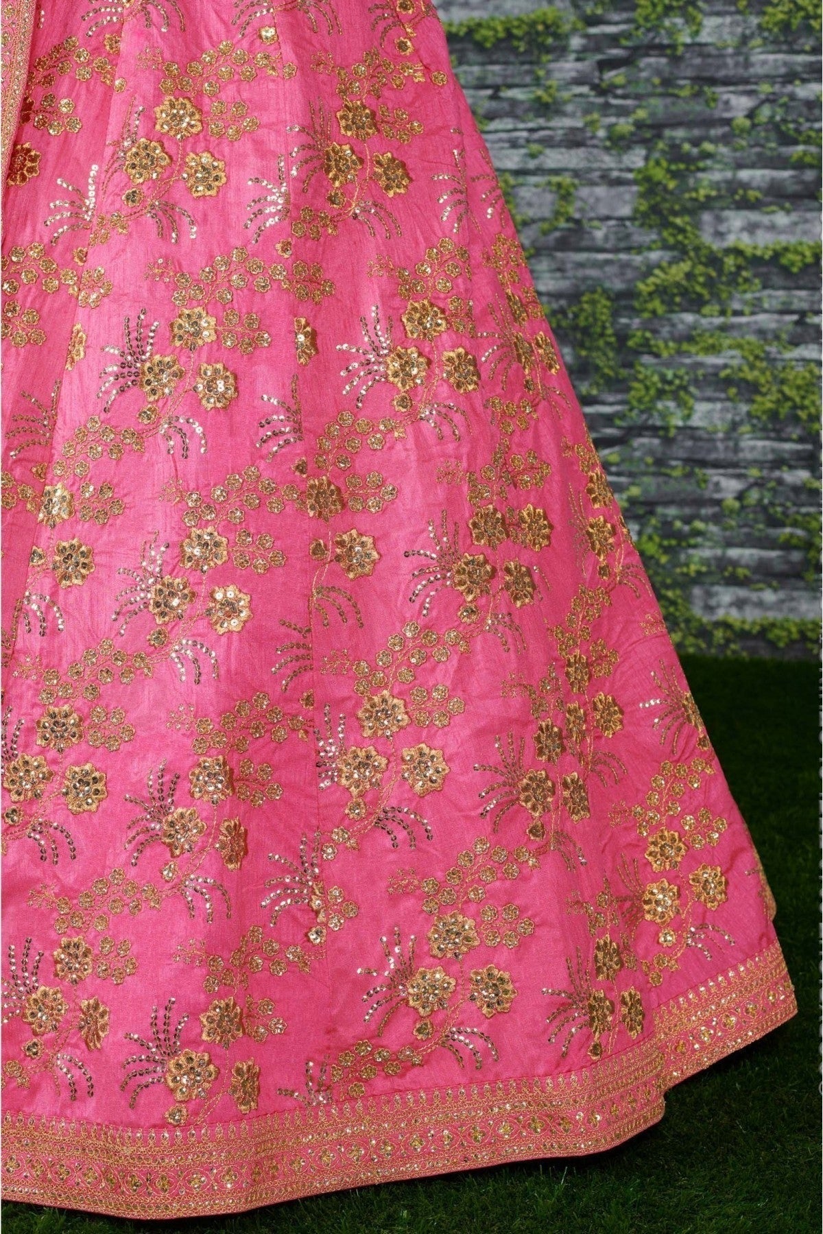 Pink Colour Thai Silk Lehenga Choli LC1010058 B