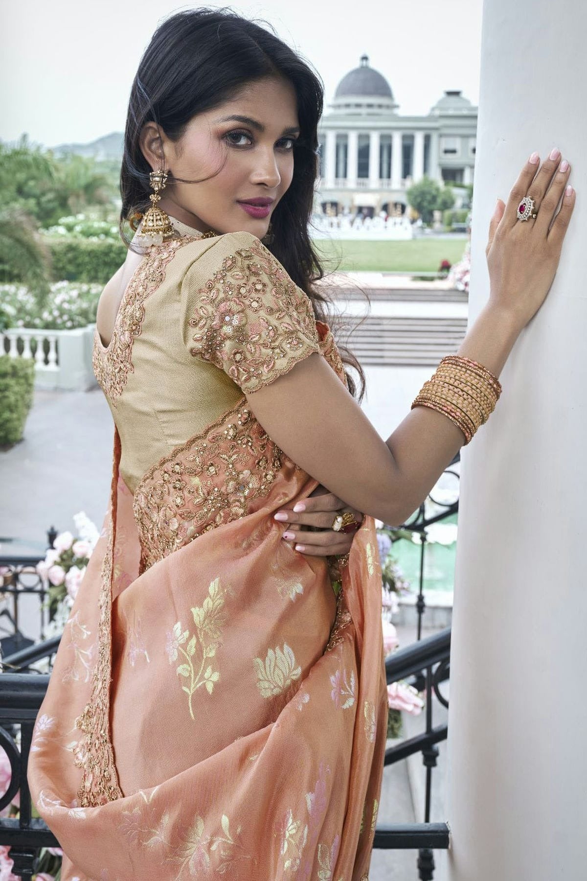 Pink Colour Tissue Silk Designer Saree SD1110958 A