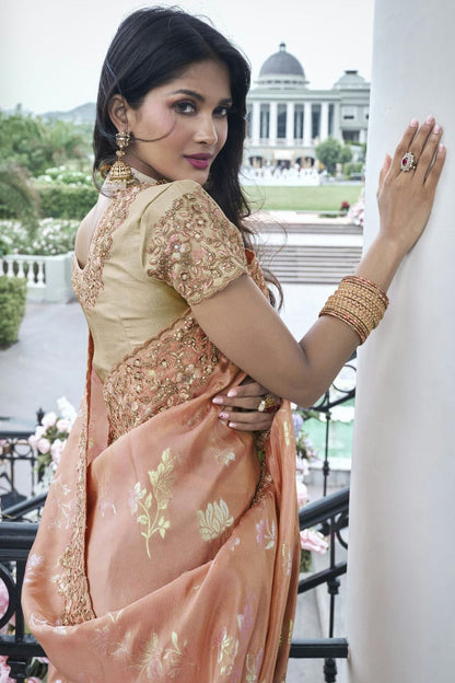 Pink Colour Tissue Silk Designer Saree SD1110958 A