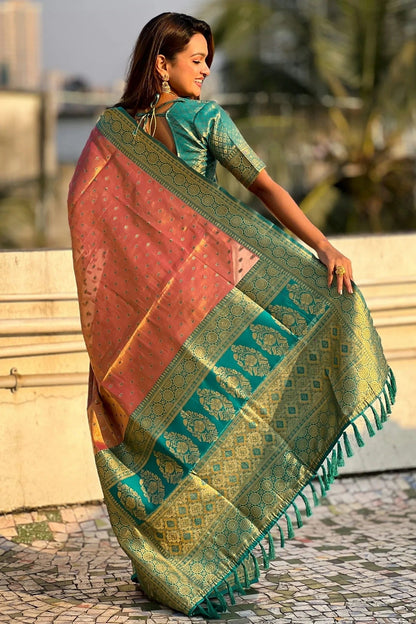 Pink Colour Tussar Silk Traditional Saree SD1111916 A
