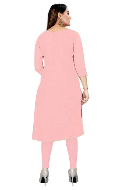 Pink Colour Unstitched Chanderi Straight Suit US1160735 A