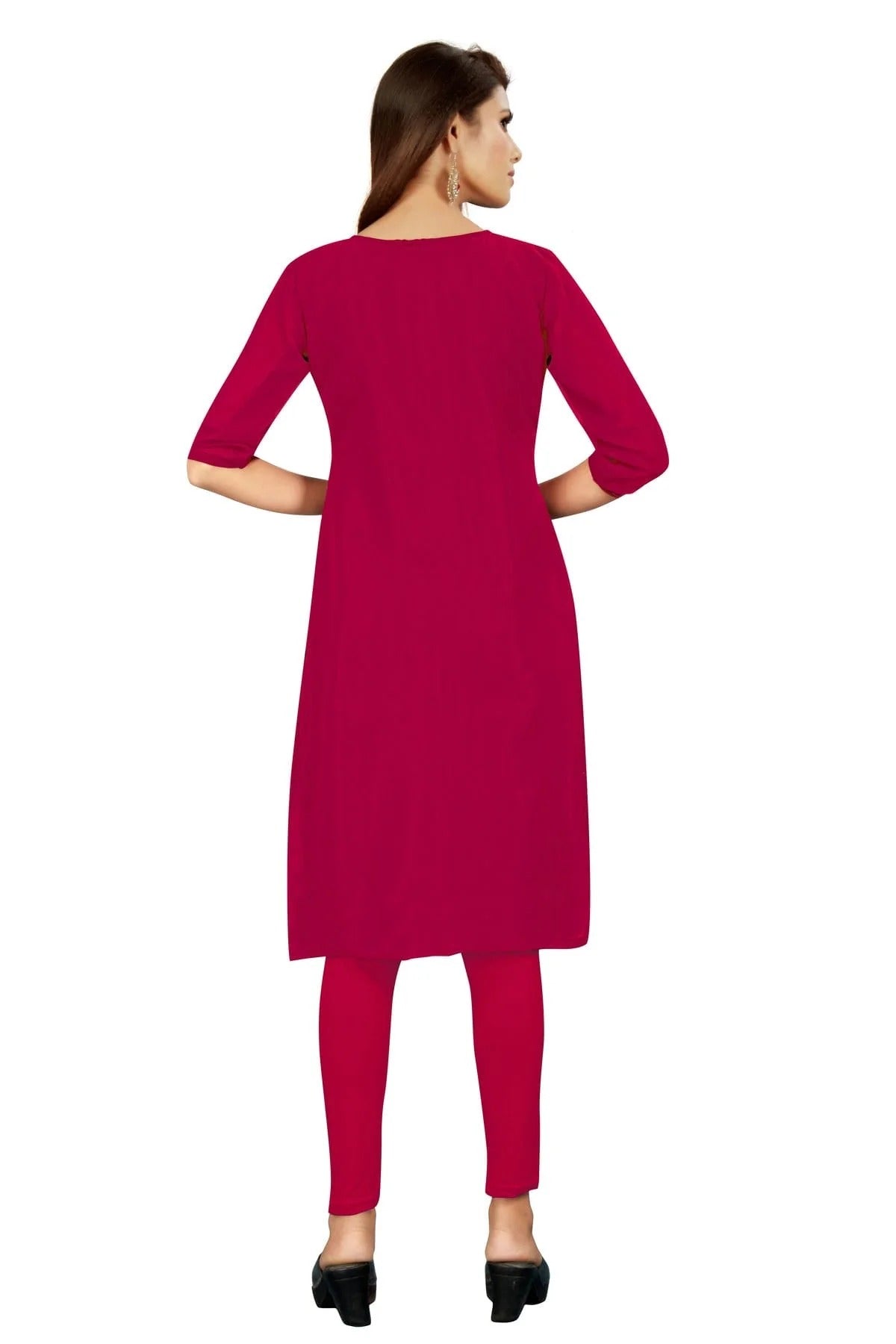 Pink Colour Unstitched Georgette Straight Suit US1160739 A