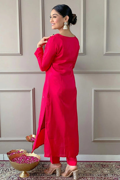 Pink Colour Viscose Stitched Salwar Suit SS1111960 A
