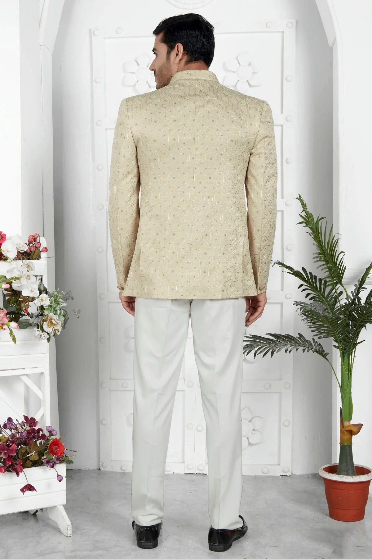 Pista Green Colour Art Silk Jodhpuri Jacket JP1230108 B