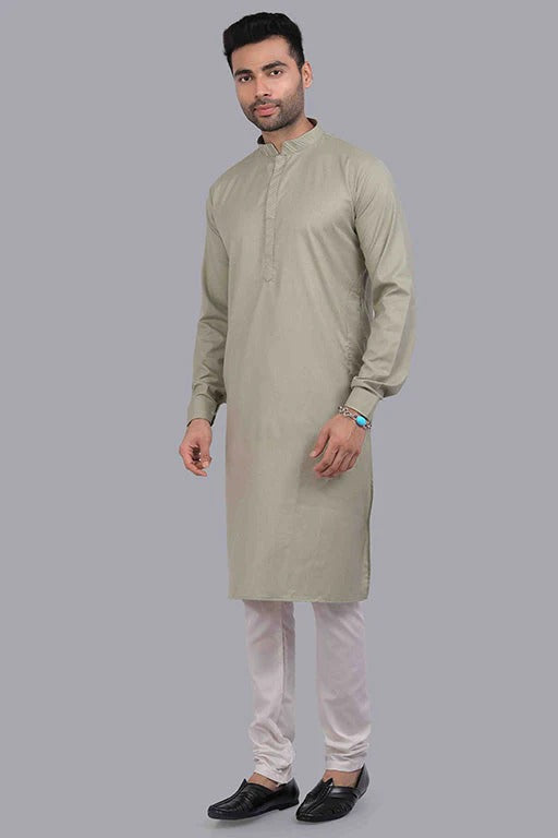 Pista Green Colour Kurta Pajama In Cotton KP1210182