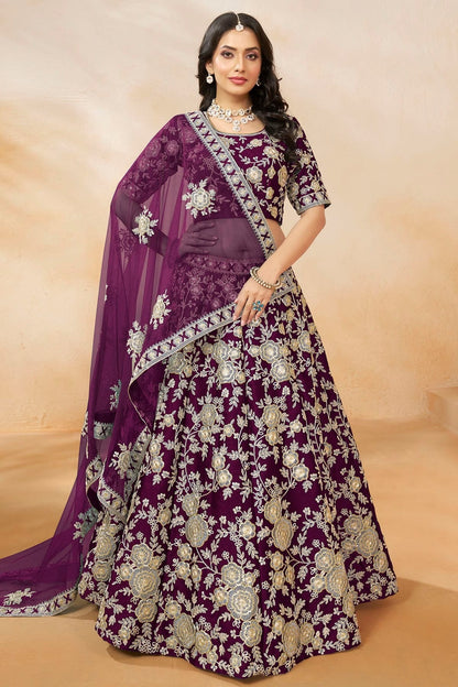 Purple Colour Art Silk Lehenga Choli LC1050634 A