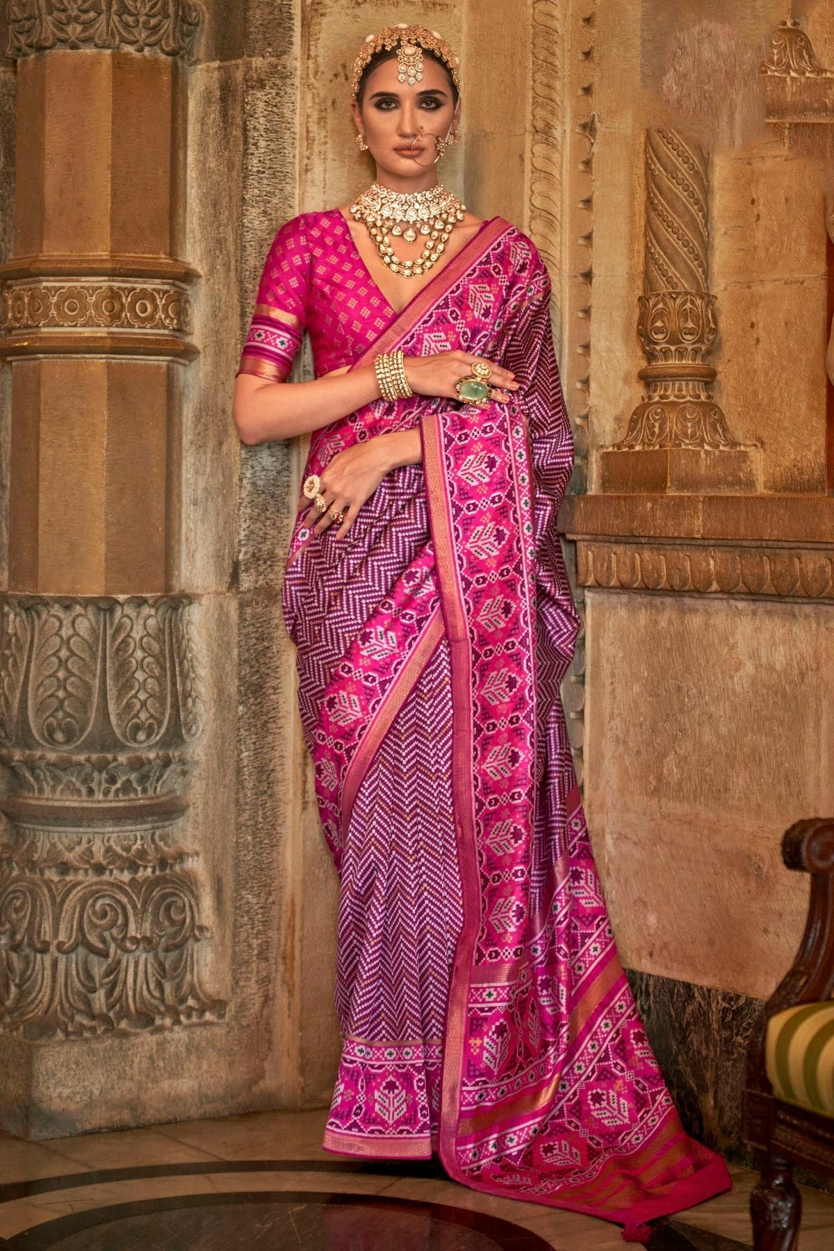 Purple Colour Banarasi Silk Saree SD1110262