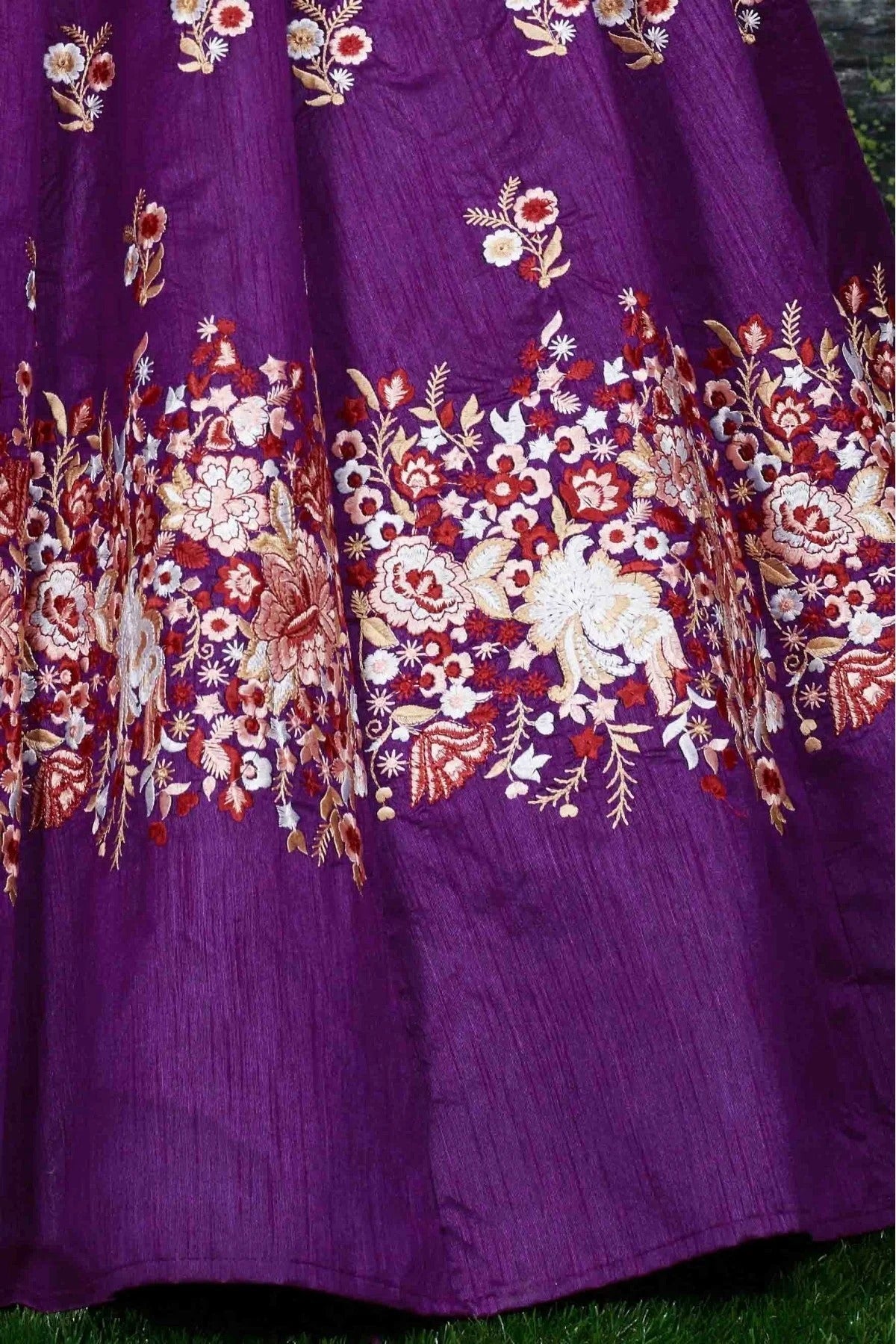 Purple Colour Banglori Silk Lehenga Choli LC1010009 D
