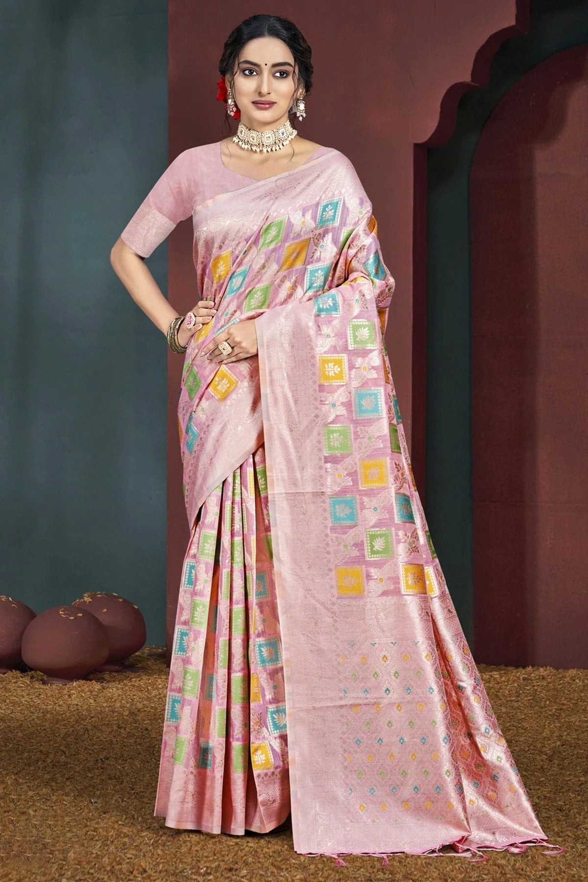 Purple Colour Cotton Traditional Saree SD1102764