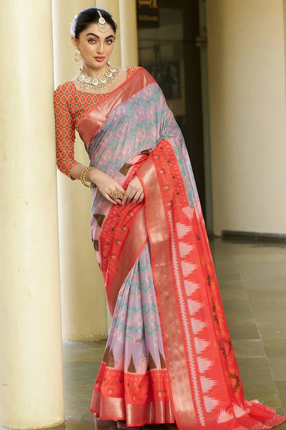 Purple Colour Crepe Traditional Saree SD1111908