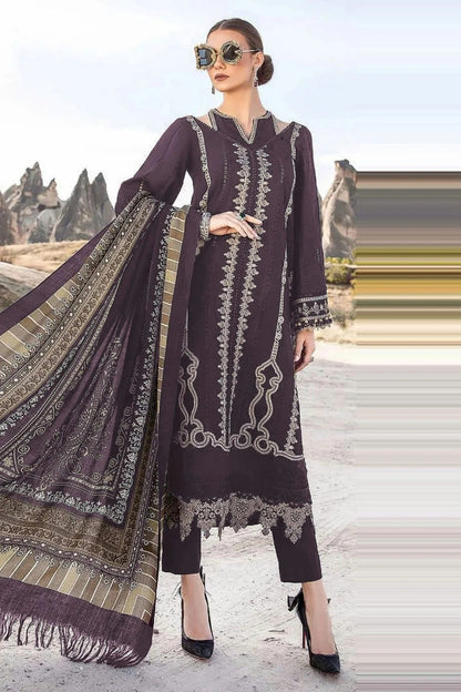 Purple Colour Faux Georgette Pakistani Suit SM1140057