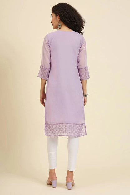 Purple Colour Georgette Kurti KR1111238 A