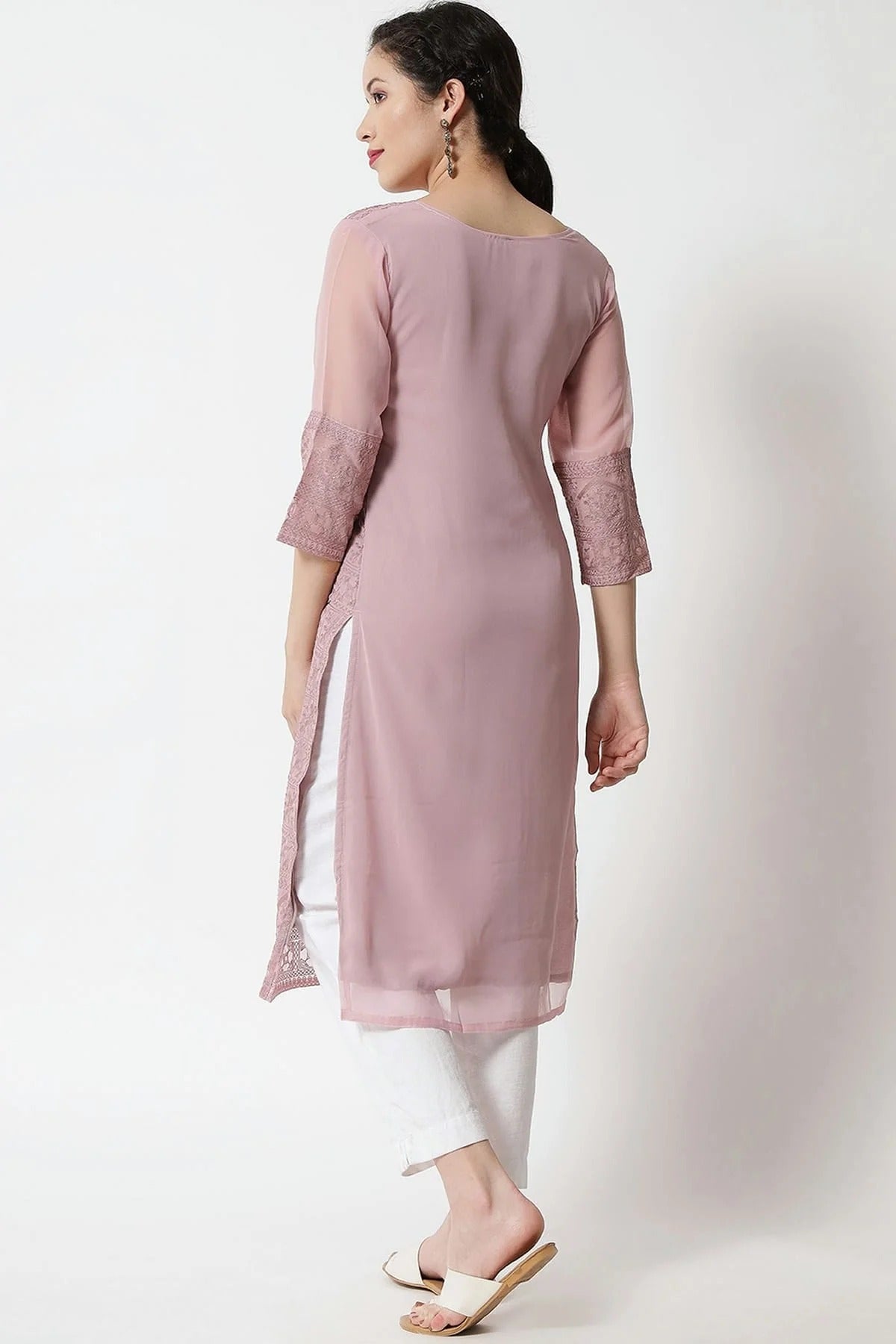 Purple Colour Georgette Kurti KR1111278 A