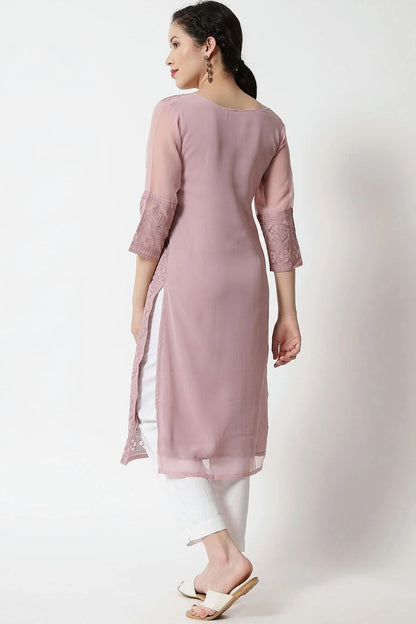 Purple Colour Georgette Kurti KR1111278 A