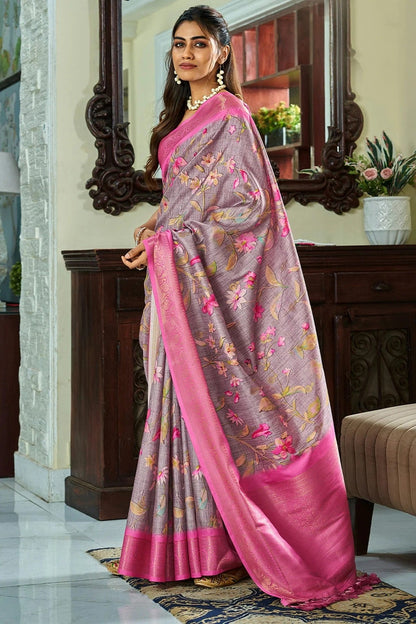 Purple Colour Handloom Kotha Silk Saree SD1110068