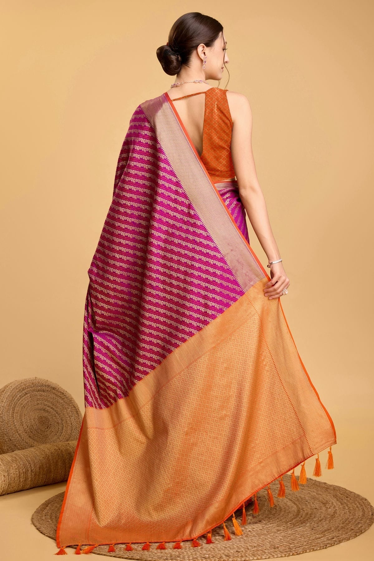 Purple Colour Patola Silk Saree SD1110031 A